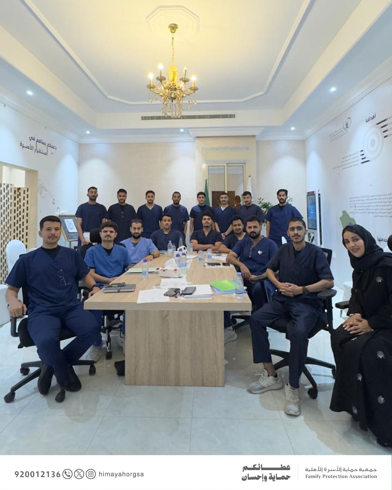 جمعية حماية الأسرة تطبق برنامج كفاءة لطلاب قسم علم النفس بجامعة الملك عبدالعزيز 1 1 19