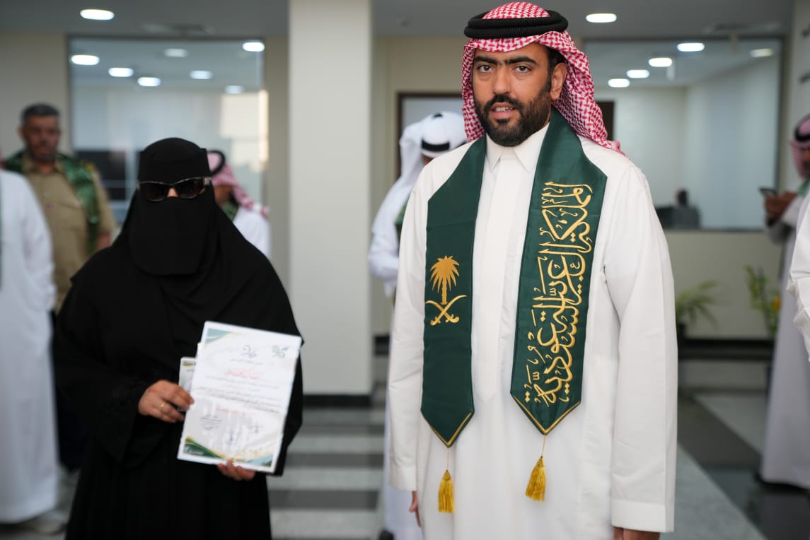نادي حكاية الإبداعي يحتفل باليوم الوطني السعودي الـ96 بالتعاون مع بلدية الجفر 23 10 2