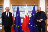 وزير الخارجية يجتمع مع رئيس المجلس الأوروبي