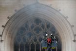 حريق يدمر آلة العزف الكنسي ويهشم نوافذ كاتدرائية نانت