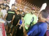 نجم نادي النصر والمنتخب السعودي السهلاوي في ضيافة نادي الحي بمدرسة الامام عاصم
