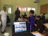 محاضررة ينظمها مستشفى الجفر في ابتدائية المزاوي