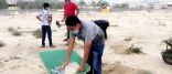 ٤٠ متطوعا في حملة تنظيف مقبرة الجبيل